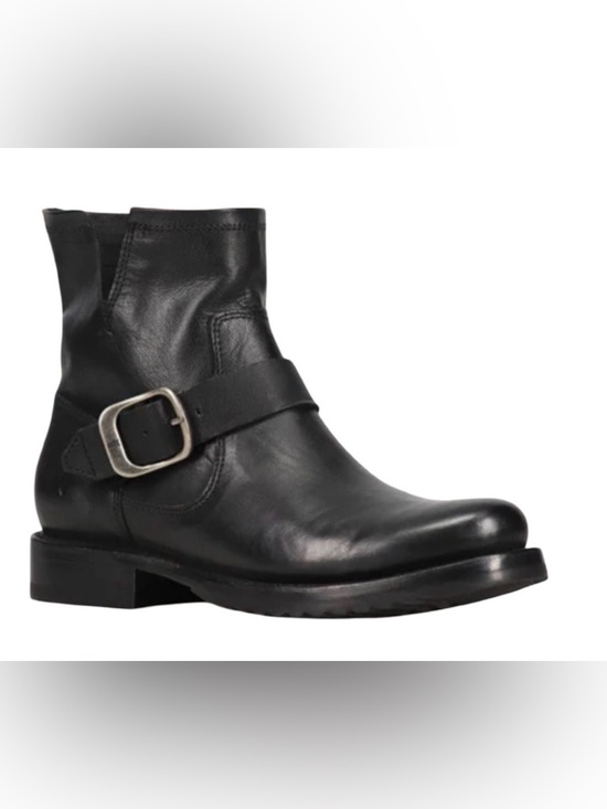 Frye Shoes - Frye Black Leather Veronica Flex Moto Bootie Size 7.5 NWOT